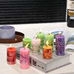 1 pcs premium scented pillar candle gift set