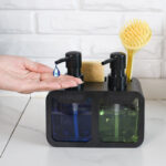 4 in 1 kitchen soap dispenser pump caddy organizer