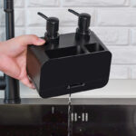 4 in 1 kitchen soap dispenser pump caddy organizer