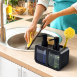 4 in 1 kitchen soap dispenser pump caddy organizer