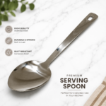 stainless steel serving spoon kitchen utensil