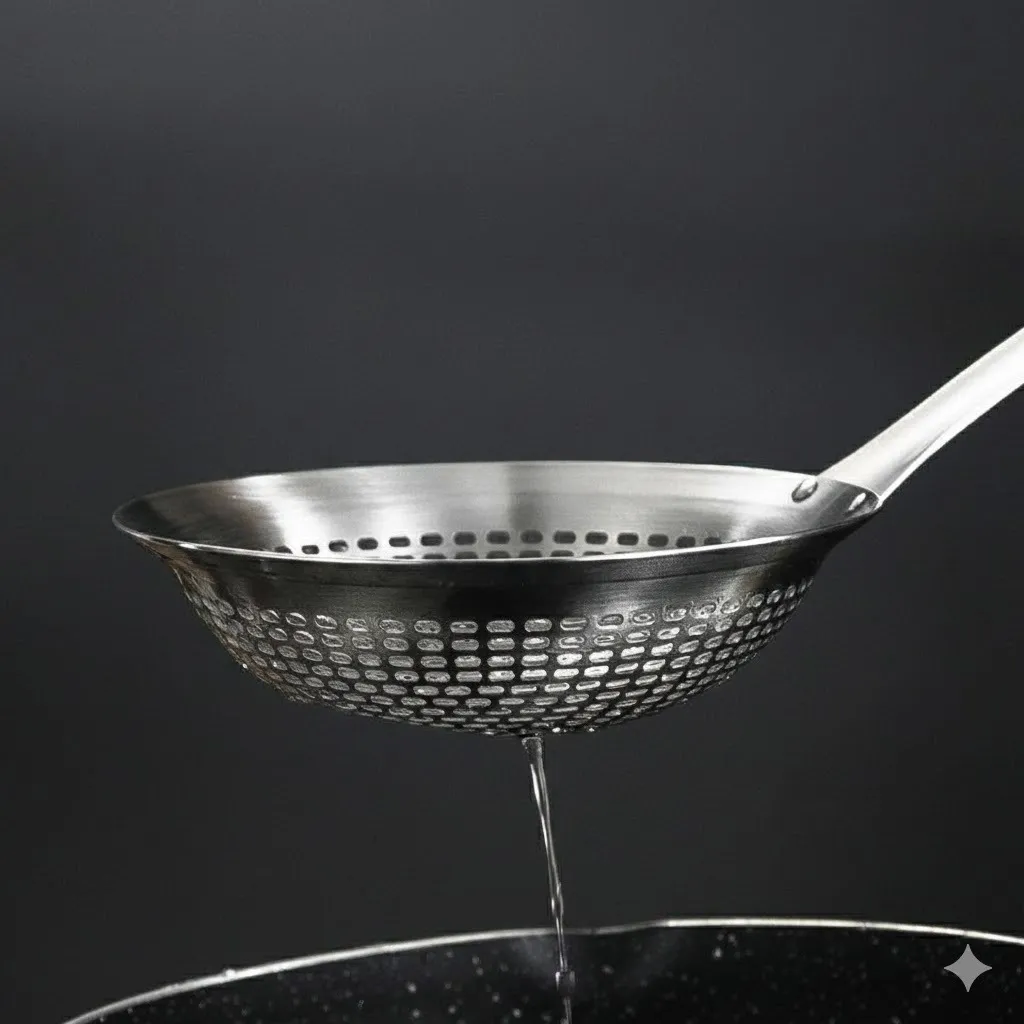 stainless steel kitchen fine mesh strainer colander