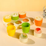 multi compartment silicone popsicle ice cube tray