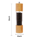 premium wooden salt and pepper grinder set