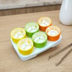 multi compartment silicone popsicle ice cube tray