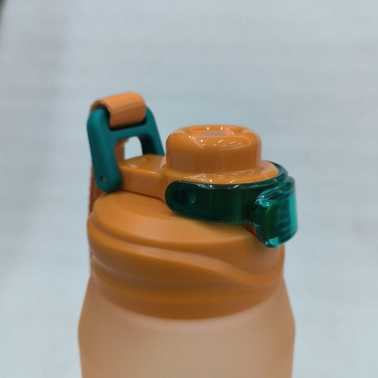 Gradient Frosted Sports Water Bottle With Wrist Strap