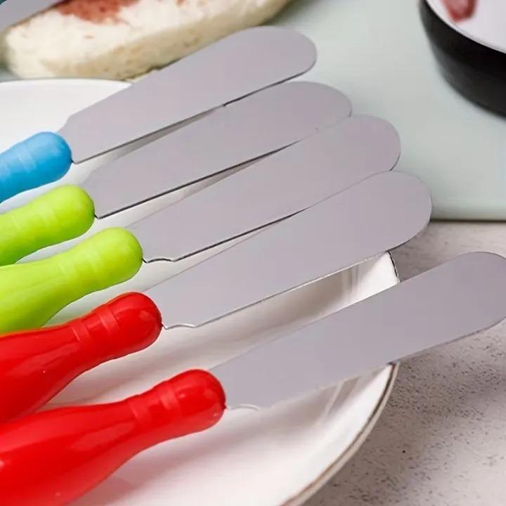 6 Pcs Stainless Steel Butter Jam Spread Knife Set