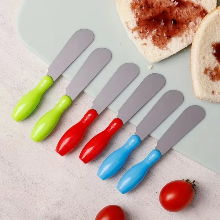 6 Pcs Stainless Steel Butter Jam Spread Knife Set