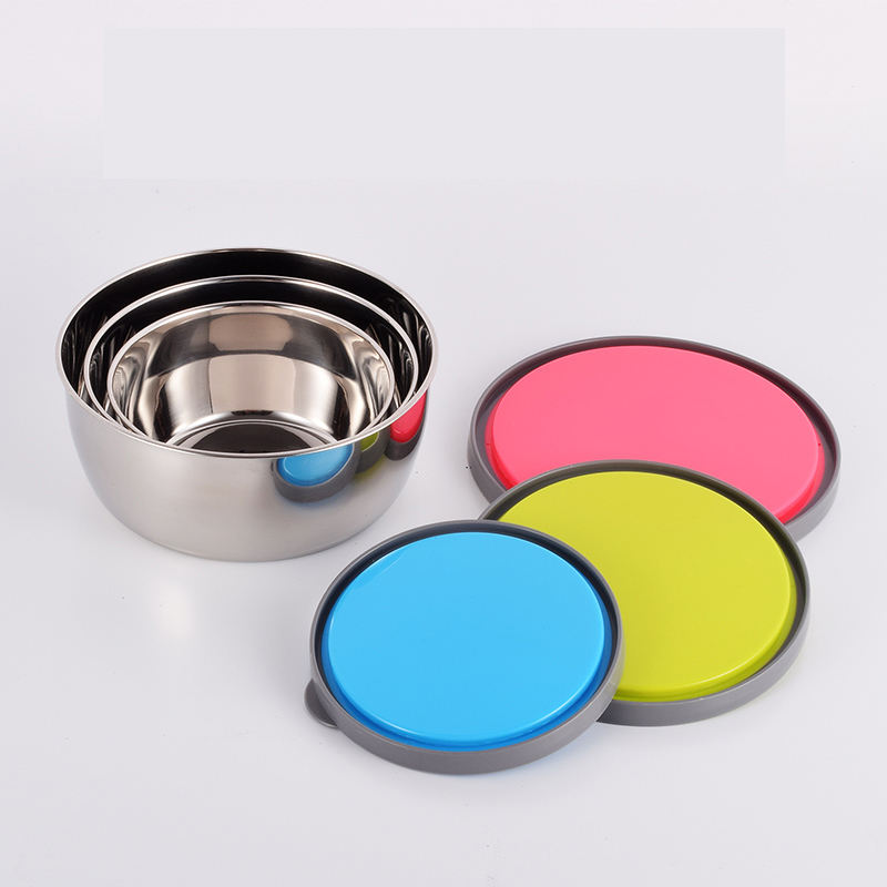Premium Stainless Steel Mixing Bowls With Airtight Lids