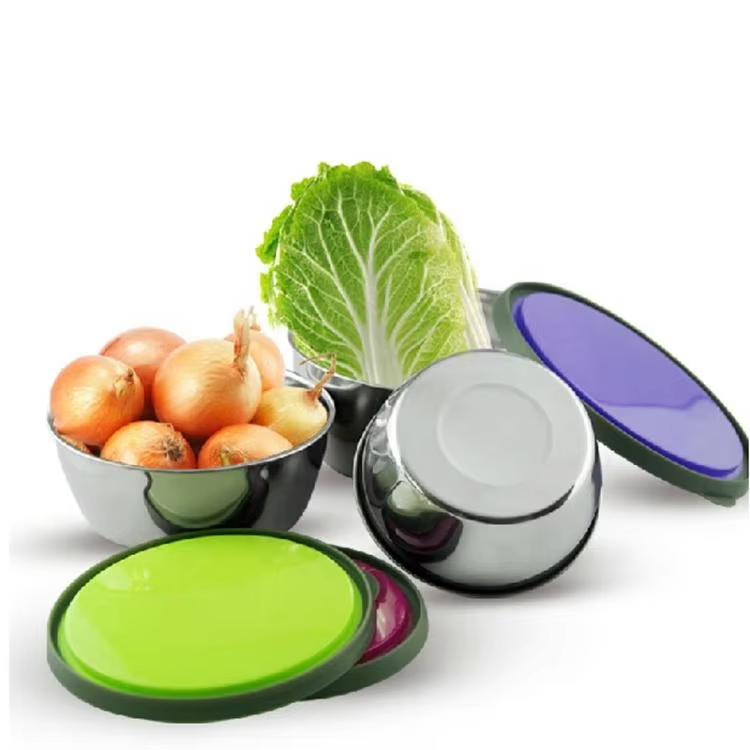 Premium Stainless Steel Mixing Bowls With Airtight Lids