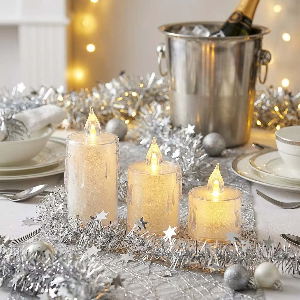 Premium 3 Piece Faux Drip Flameless LED Candles