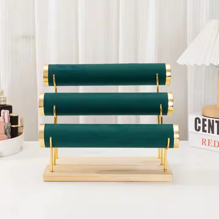 Premium 3 Tier Velvet Bracelet Jewelry Organizer Stand