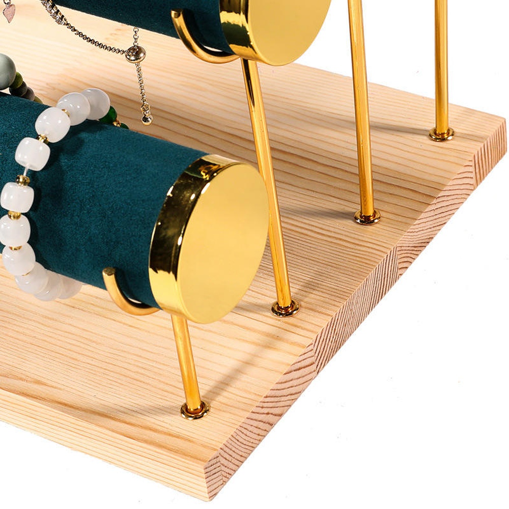 Premium 3 Tier Velvet Bracelet Jewelry Organizer Stand