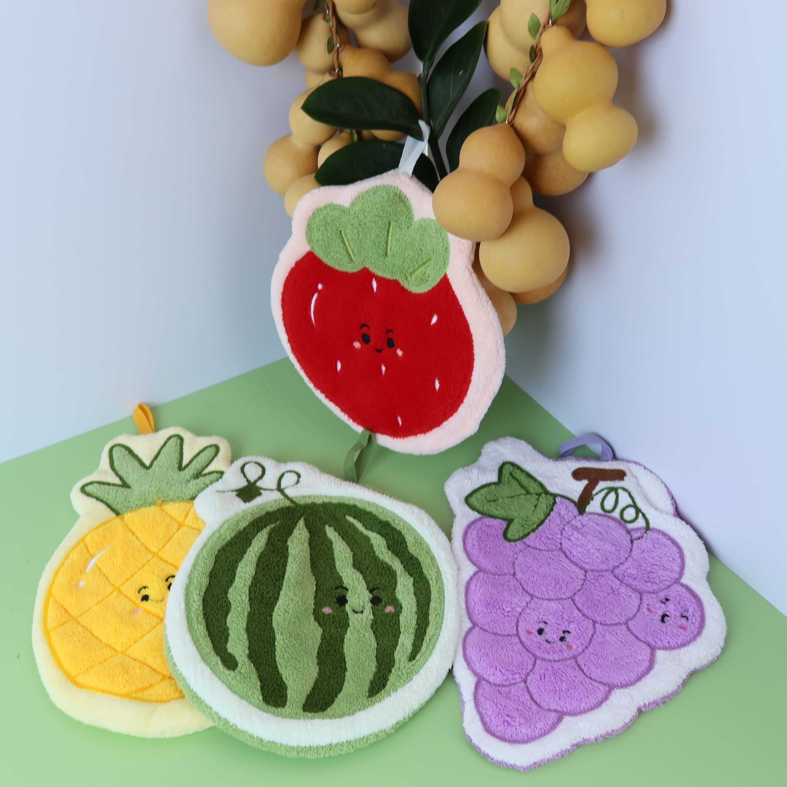 Cute Fruit Shape Microfiber Cleaning Towels