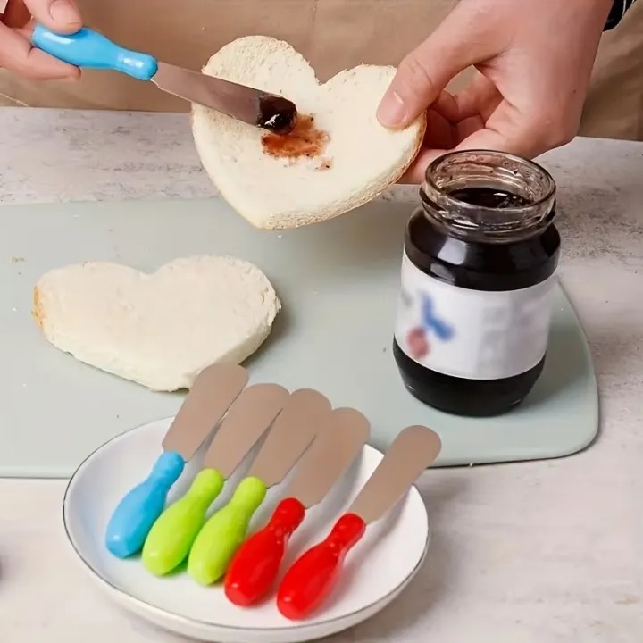 6 Pcs Stainless Steel Butter Jam Spread Knife Set