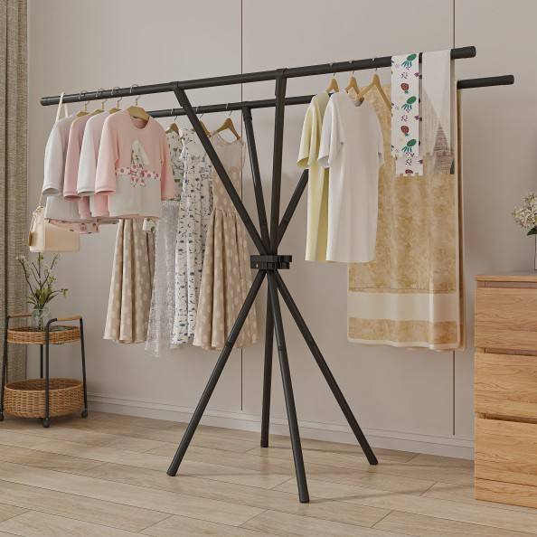 Heavy-Duty Extendable X-Frame Clothes Drying Rack