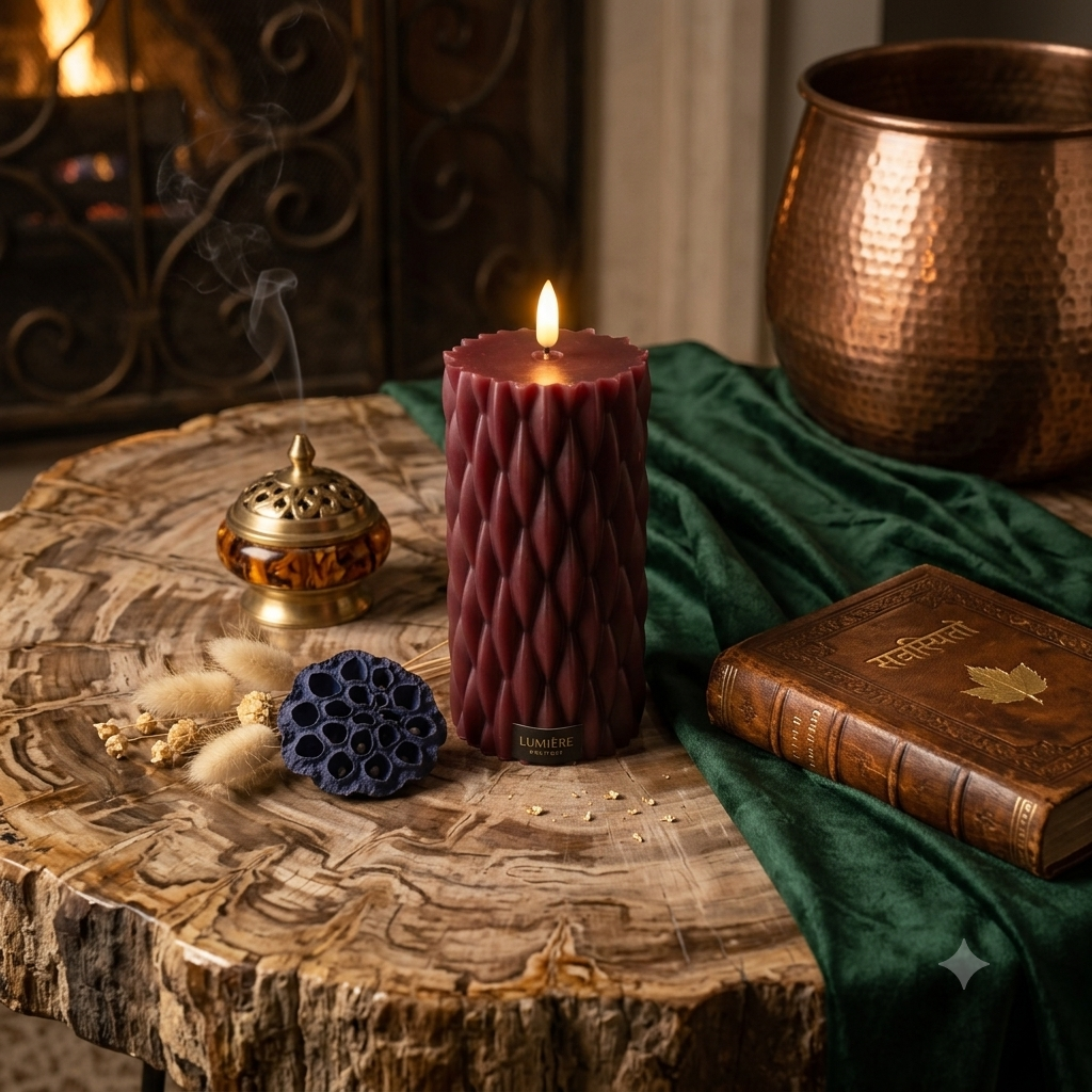 Premium Textured Flameless LED Candles