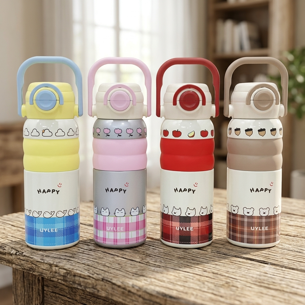 Stainless Steel 600ML Kids Water Bottle