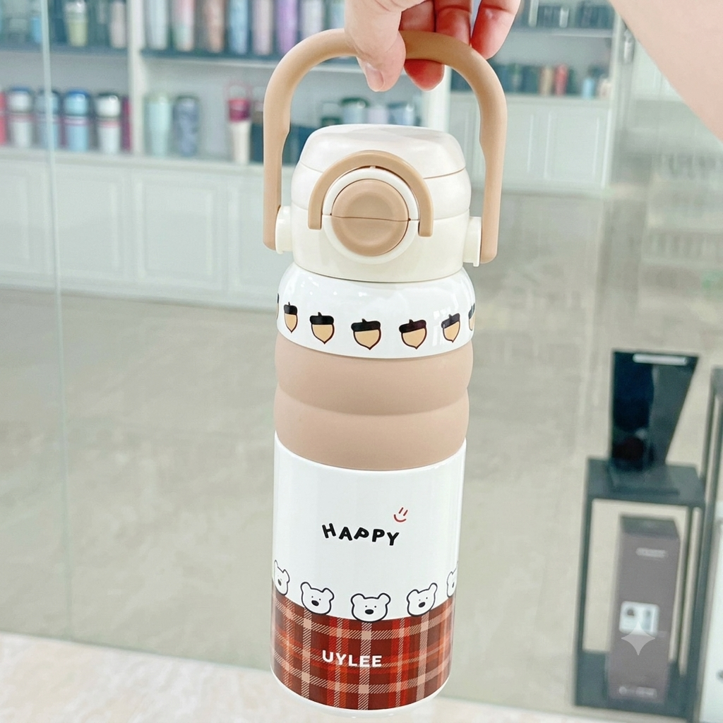 Stainless Steel 600ML Kids Water Bottle
