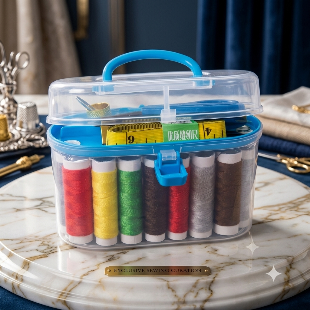 Professional Portable Sewing Kit Box Organizer With Accessories