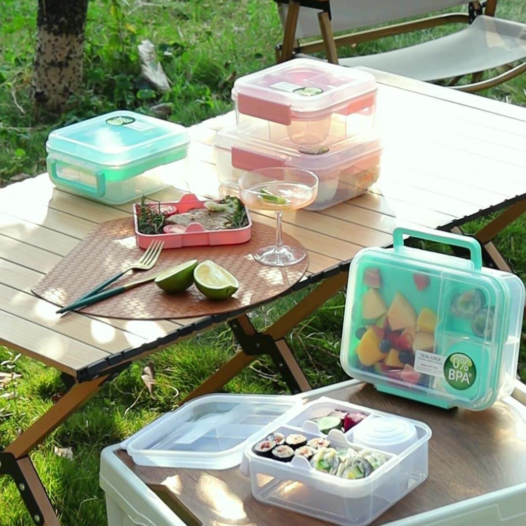 Plastic Meal Prep Food Container With Airtight Lid