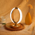 modern crystal luxury oval led desk lamp