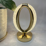 modern crystal luxury oval led desk lamp