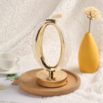 modern crystal luxury oval led desk lamp