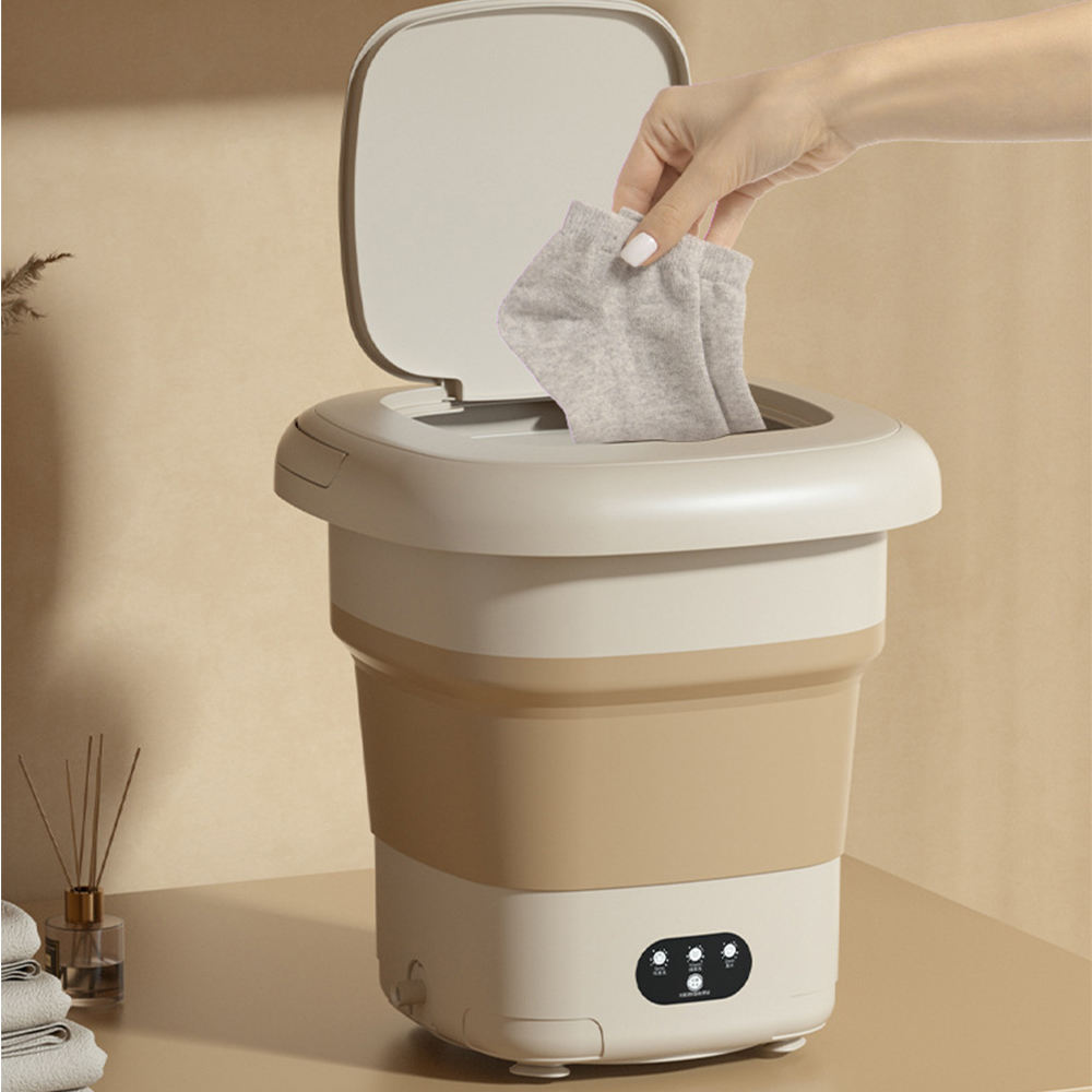 Portable Mini Folding Washing Machine for Underwear and Socks
