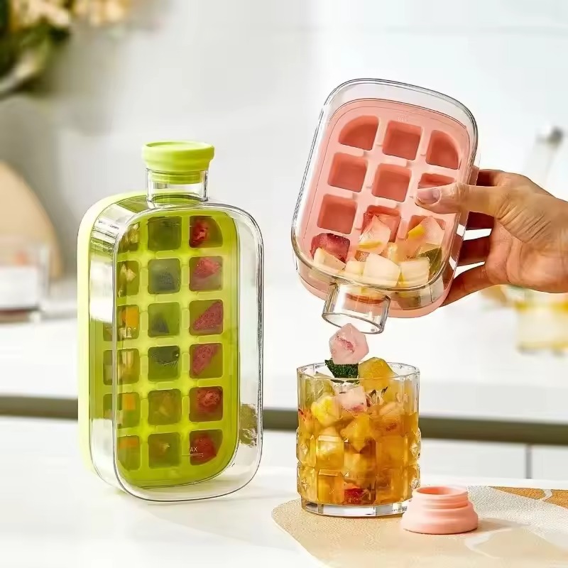 2 In 1 Ice Maker Ice Cube Bottle