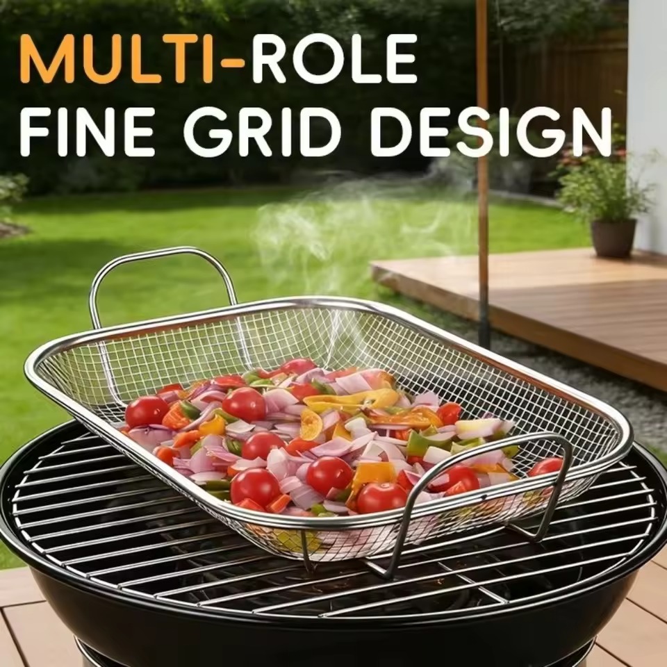 Stainless Steel Rectangular Colandar Basket