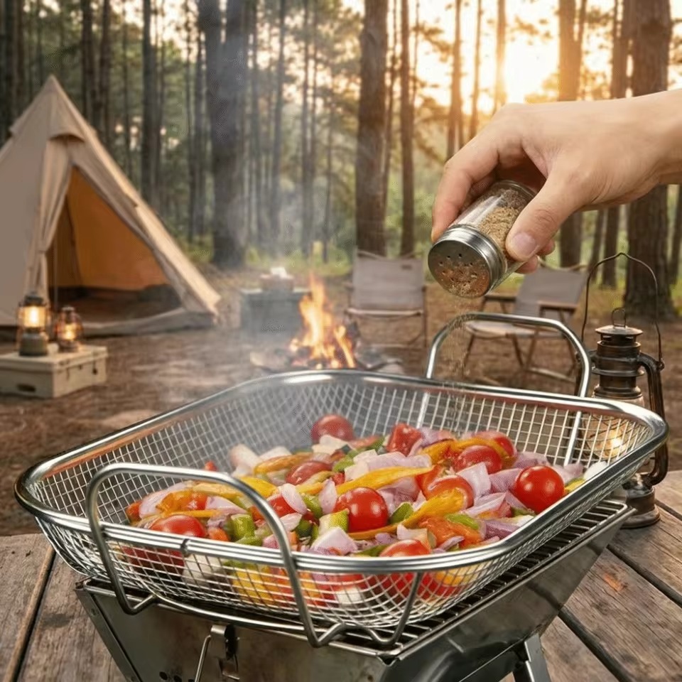 Stainless Steel Rectangular Colandar Basket