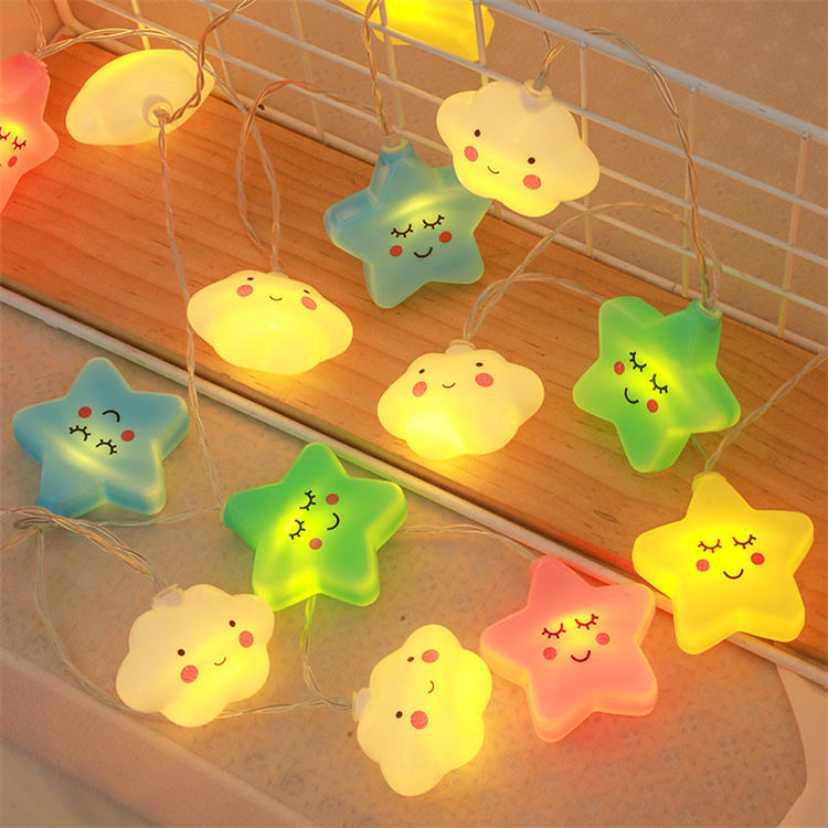 1.3 Meter Cute Smiling Star LED String Lights