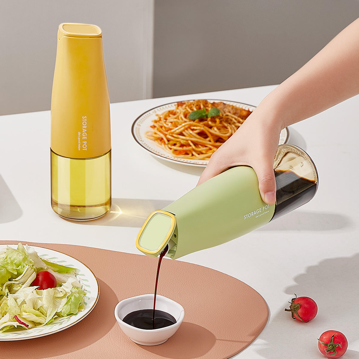 Premium Automatic Gravity Oil Dispenser Bottle For Kitchen