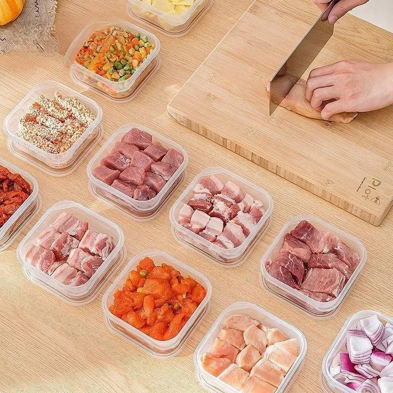 Premium Stackable Plastic Food Prep Storage Containers