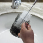 long handle bottle cleaning brush with sponge