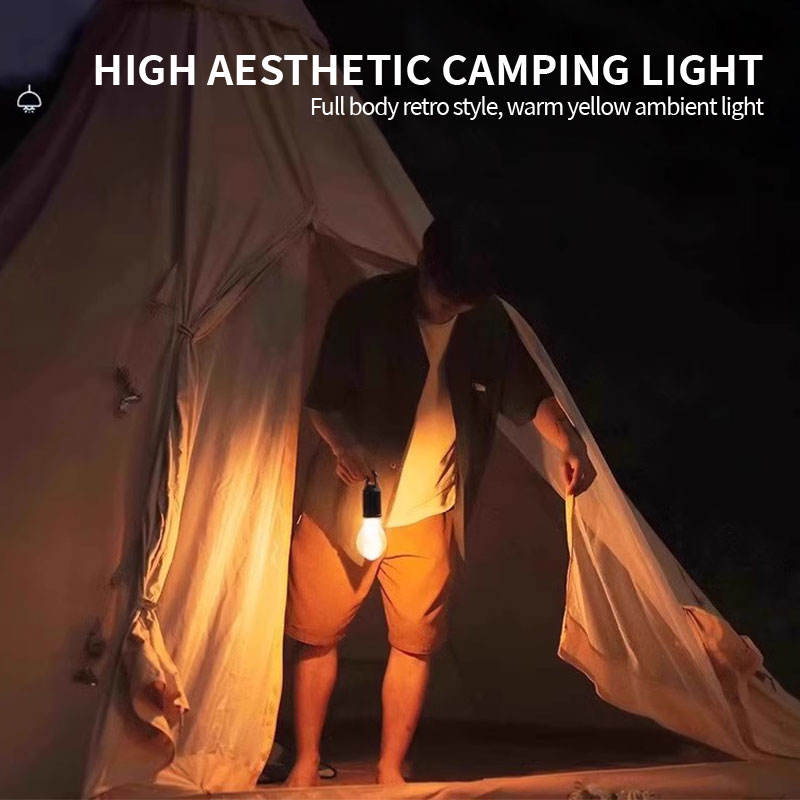 Premium Retro Warm Ambient LED Camping Lantern Light