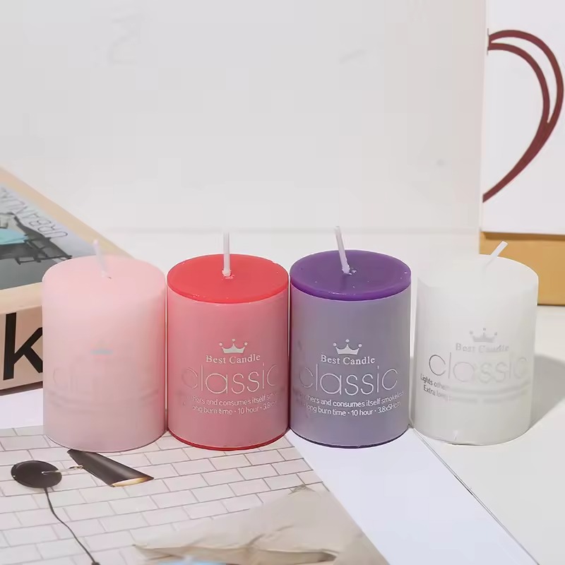 Premium Smokeless 12 Hour Purple Pillar Candle