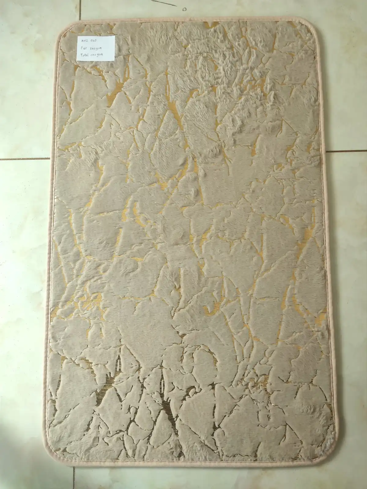 Luxury Abstract Textured Non-Slip Bath Mat