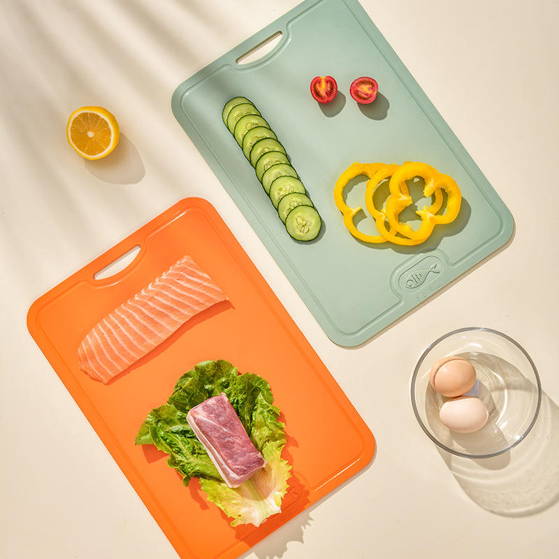 Premium 3 Piece Color Coded Non Slip Cutting Boards Set