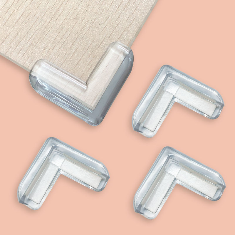 4PCS Premium Clear Silicone Furniture Corner Guards Safety Protectors