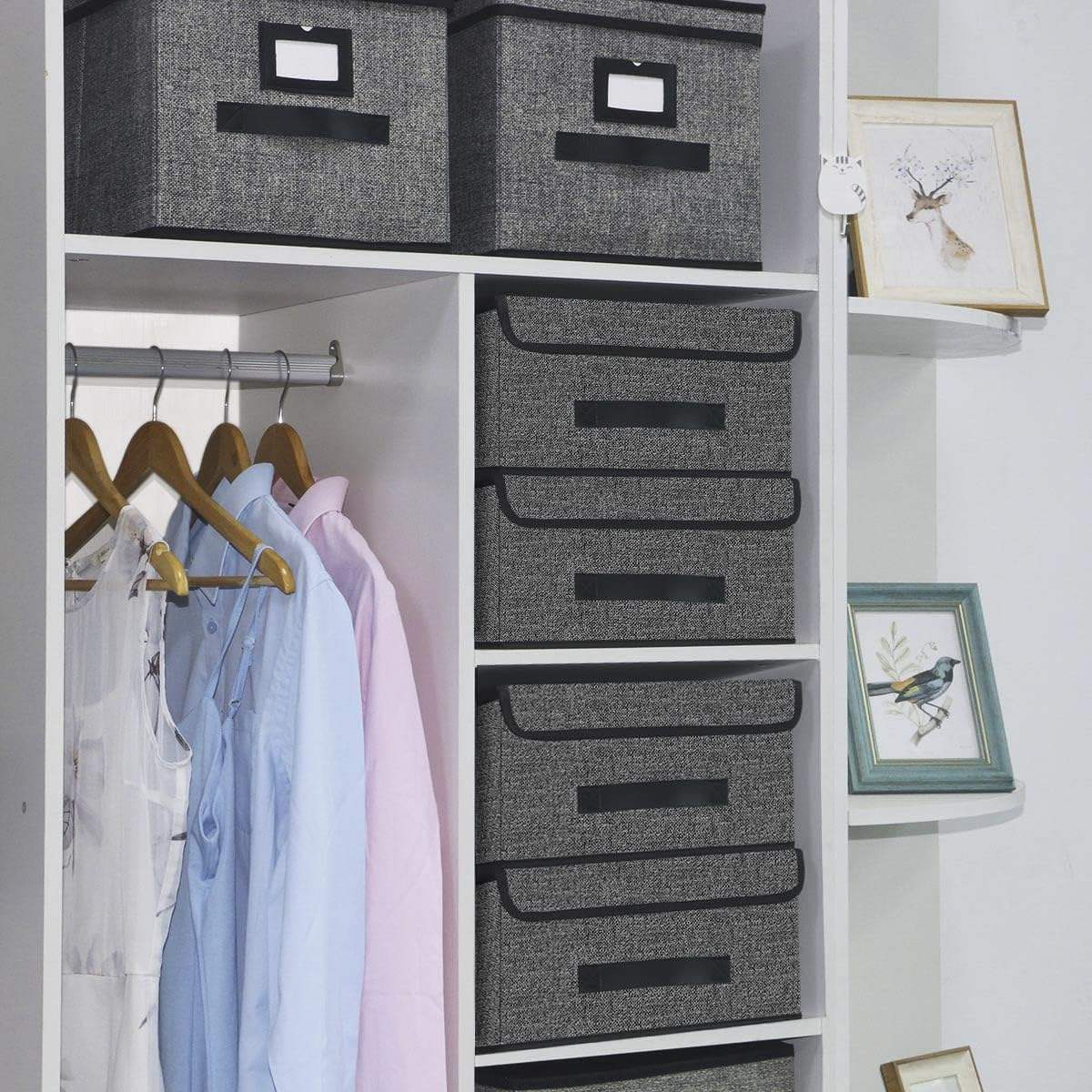 Premium Foldable Fabric Storage Bins with Lids