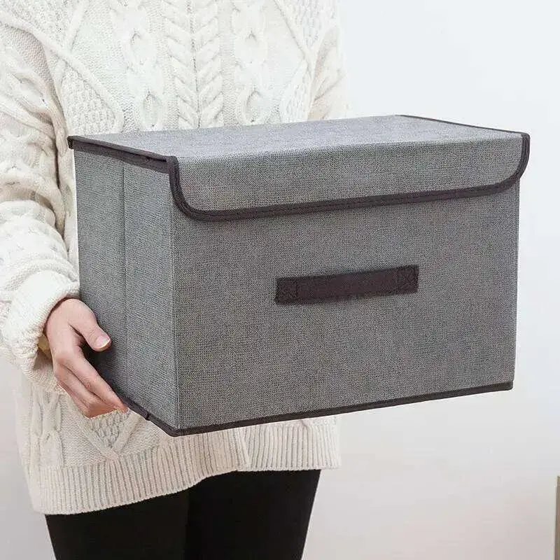 Premium Foldable Fabric Storage Bins with Lids