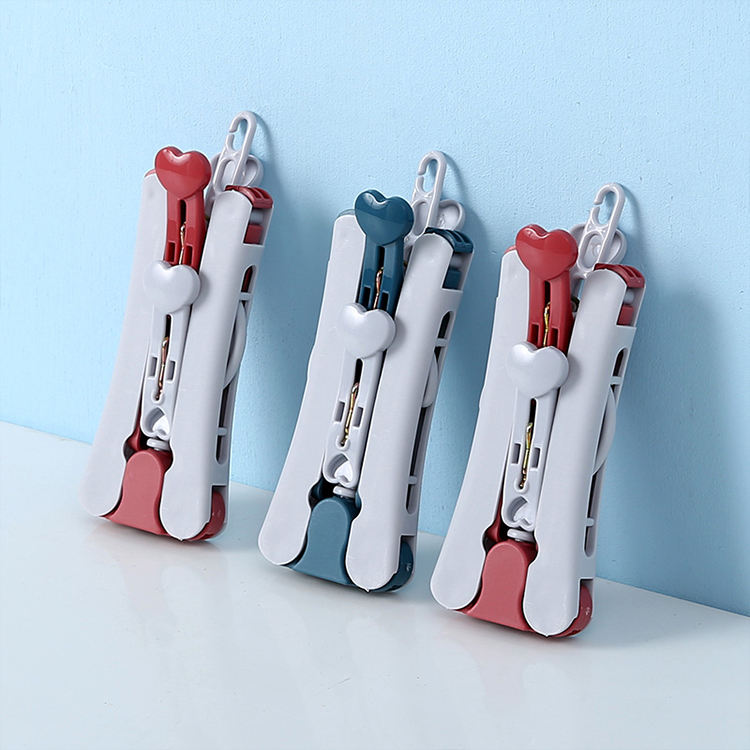 Multi Functional Folding Clothes Hanger With Laundry Clips