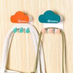 cloud shape adhesive wall mounted key hooks