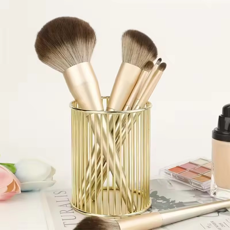 Nordic Wire Metal Desktop Pen Makeup Organizer