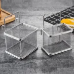 stainless steel mini french fries serving baskets