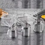 stainless steel mini french fries serving baskets