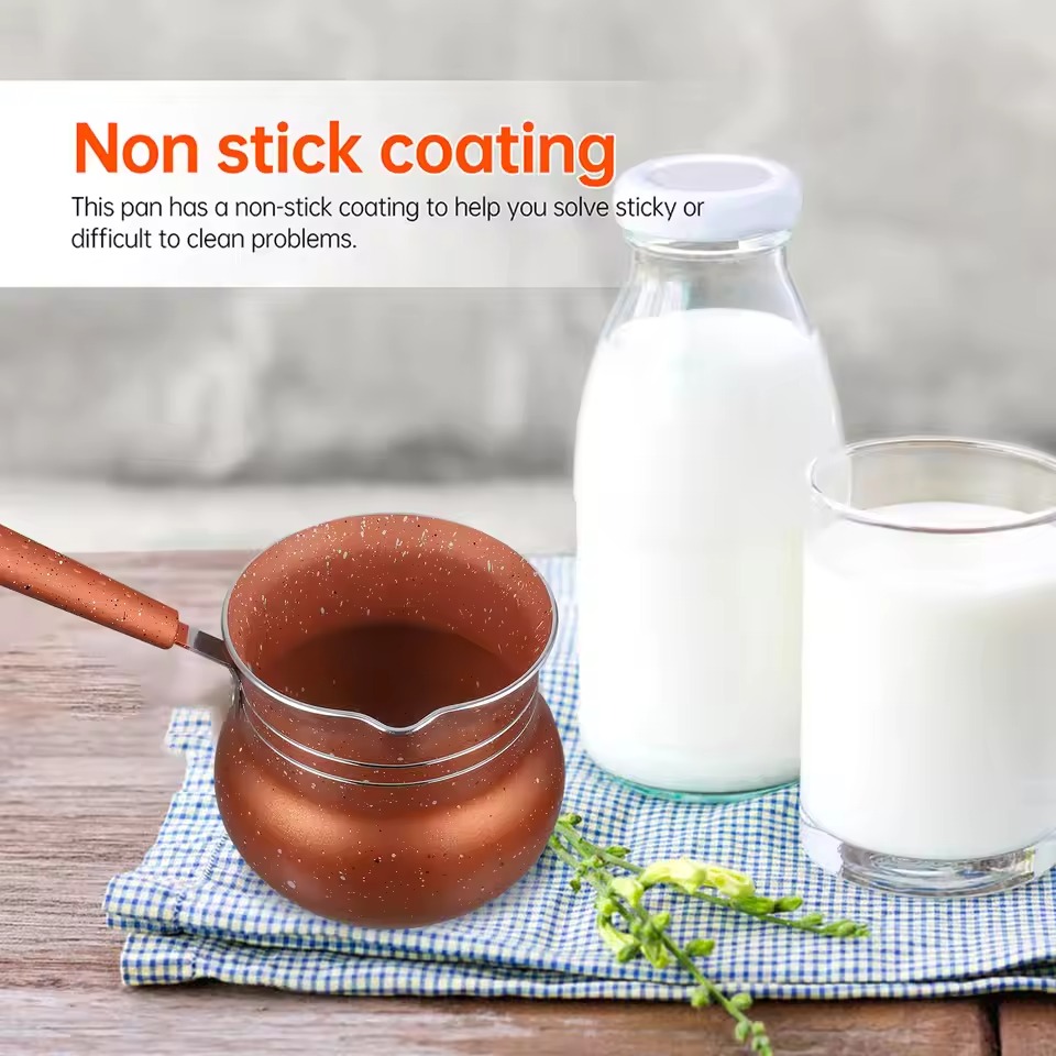Premium Nonstick Turkish Coffee Pot Small Milk Warmer