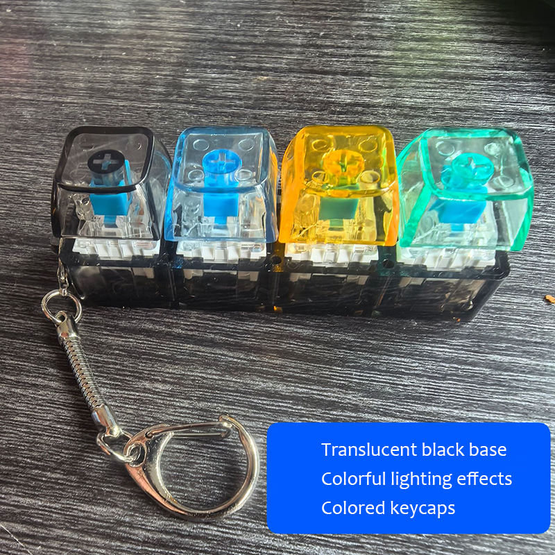 Premium RGB Mechanical Keyboard Switch Fidget Toy Keychain